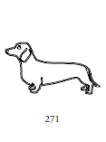 Dekor 271, hund, tax