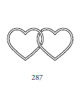 Dekor 287, två hjärtan