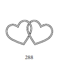 Dekor 288, två hjärtan
