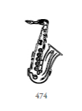 Dekor 474, en saxofon